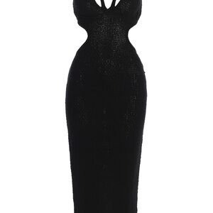 jluxlabel black serenity cutout dress